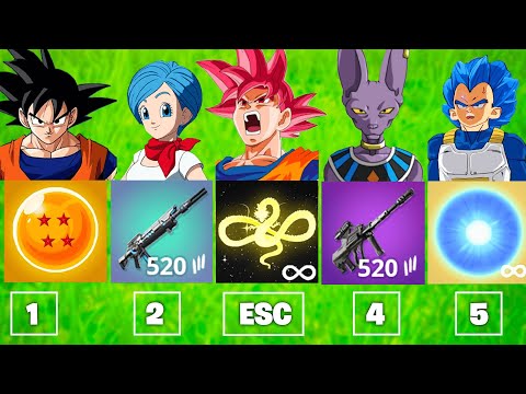 Die *NEUE* ZUFÄLLIGE DRAGON BALL CHALLENGE in Fortnite Kapitel 3