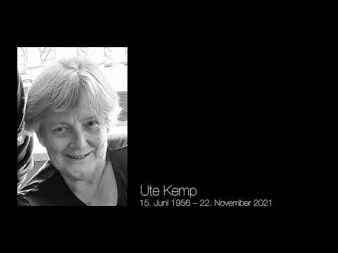 Trauerfeier für Ute Kemp