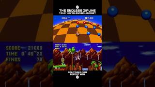 THE ENDLESS ZIPLINE — TAILS' NEVER-ENDING JOURNEY | Sonic Mania | #shorts #sonicshorts