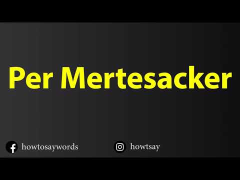 How To Pronounce Per Mertesacker