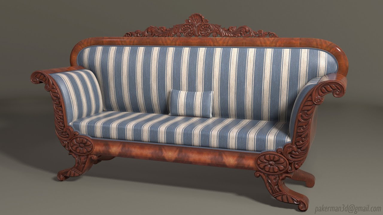 1830s Sofa - 3D model
