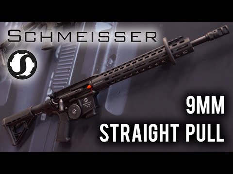 Schmeisser AR15 SP9 Straight Pull Rifle - 9mm Black