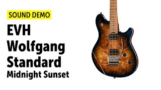 Video thumbnail for EVH Wolfgang Standard - Exotic Midnight Sunset - Sound Demo (no talking) by Guitar Bonedo