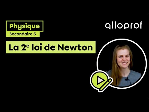 La 2e loi de Newton | Physique | Alloprof