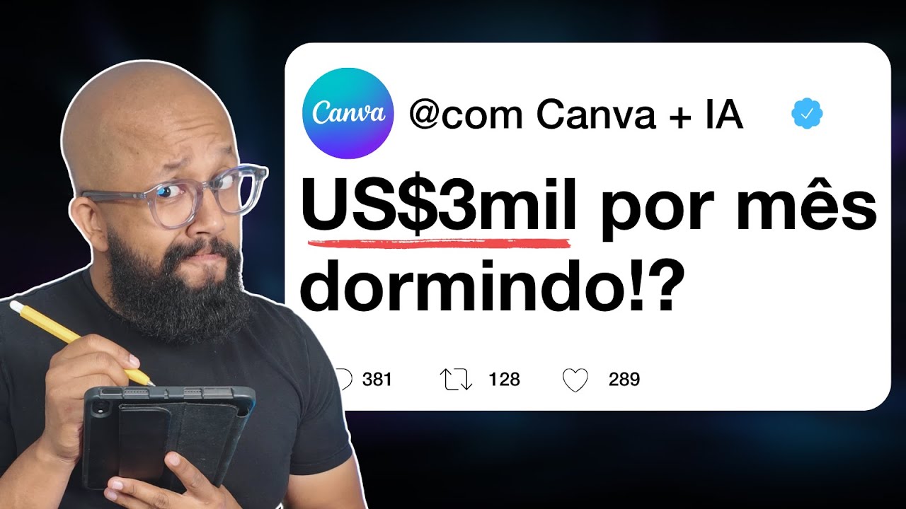 FAÇA $3K+ DÓLARES com Vídeos SIMPLES no Canva + IA [RENDA EXTRA FÁCIL]
