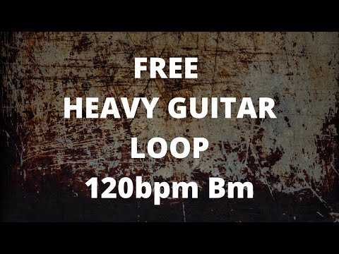 Free heavy metal guitar loop Bm 120bpm