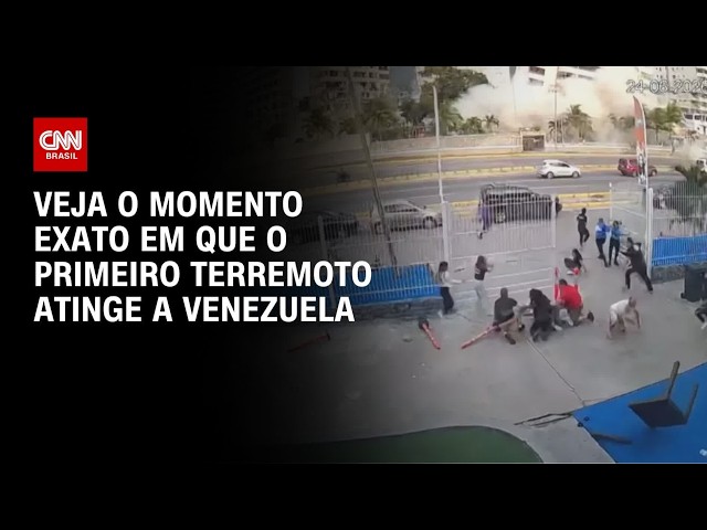 Venezuela: Câmera registra momento exato de terremoto | LIVE CNN