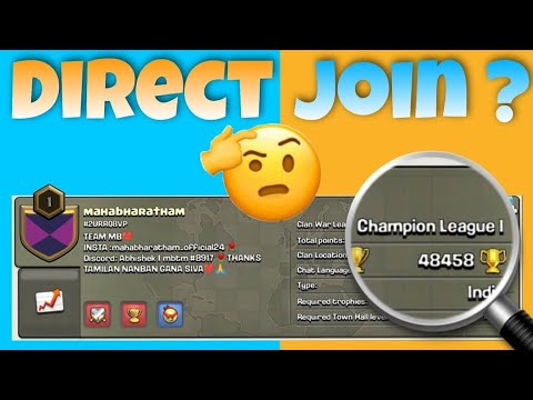 How to Push Direct Champion League in clan level One | Secret Point🤫