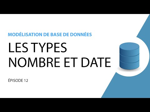 Modélisation de base de données 12 Données de types numérique et date