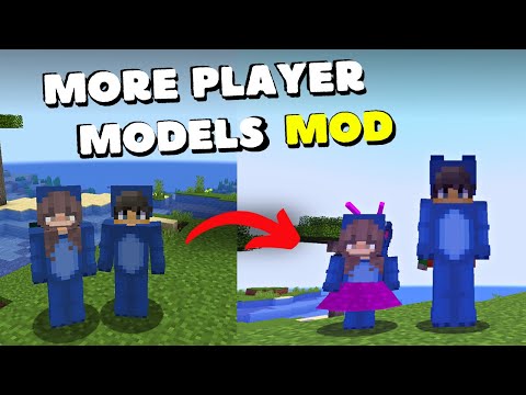 Minecraft Mod Showcase : MORE PLAYER MODELS! 