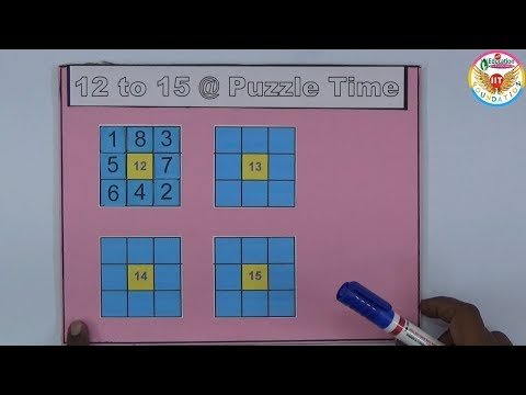 12 to 15 @ Puzzle Time With Solution || Maths Project ||