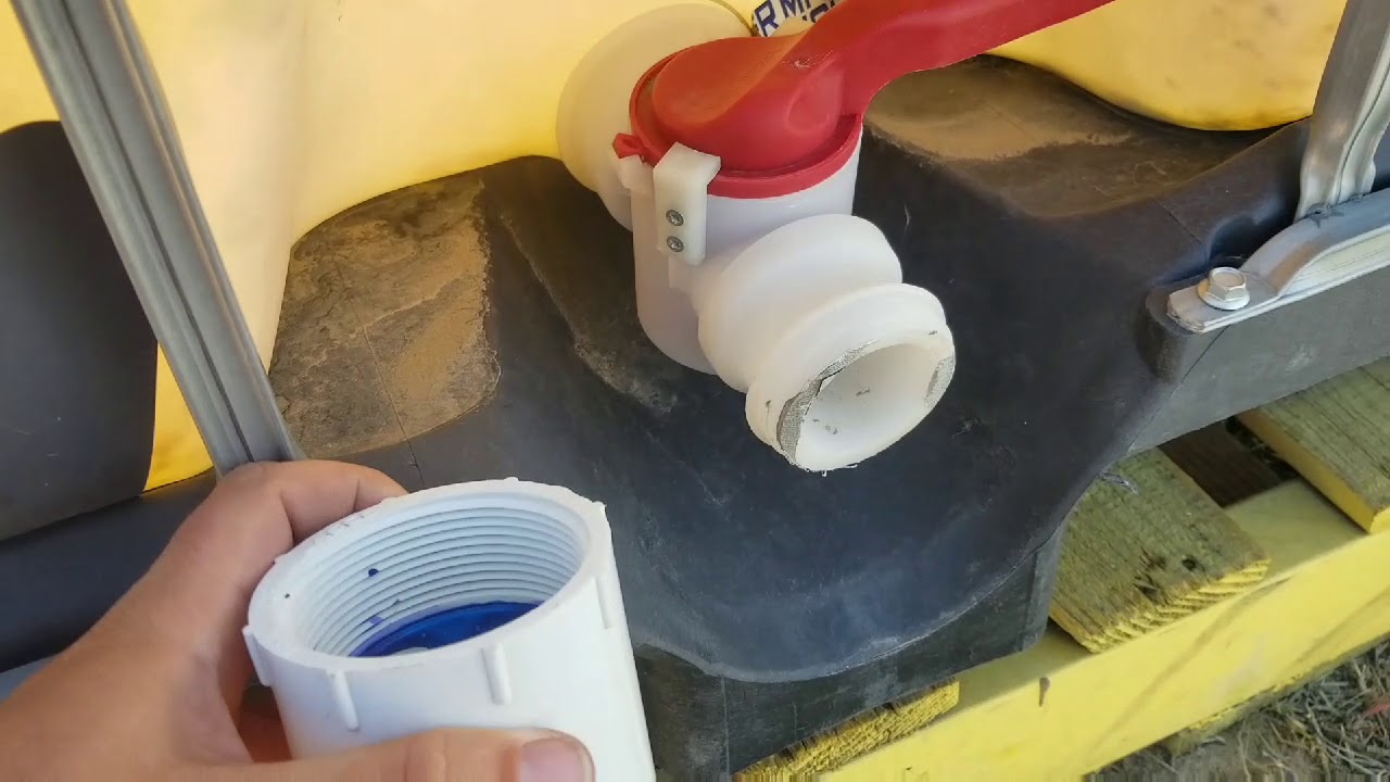 Watch video Converting IBC tote thread to garden hose Now Converting IBC tote thread to garden hose