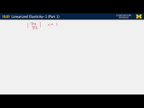 10.01. Linearized elasticity  I