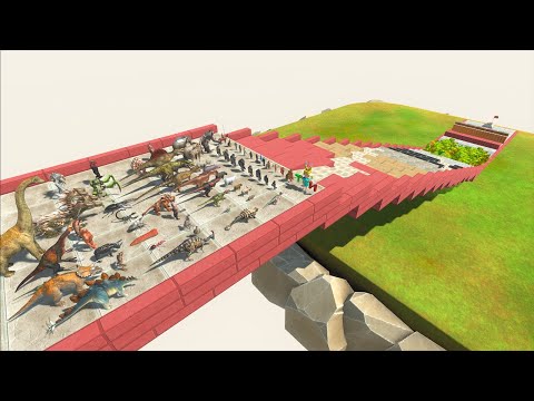 All Units Falling Down Stairs Challenge - Animal Revolt Battle Simulator