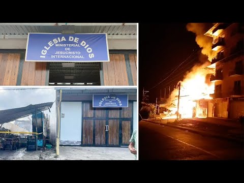 Dios guarda la sede de la Iglesia de Istmina, Chocó, Colombia, ante un incendio devastador