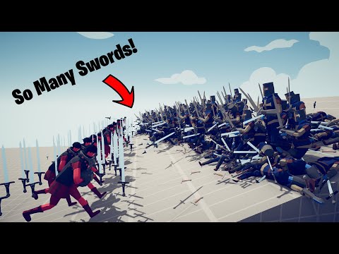 20 Sword Casters VS 200 of Every Basic Sword Unit! (TABS)