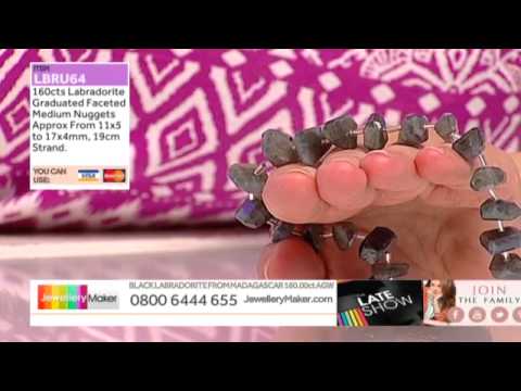 Genuine Gemstone Beads on the Jewellery Maker Late Show: JewelleryMaker LIVE 5/06/2015