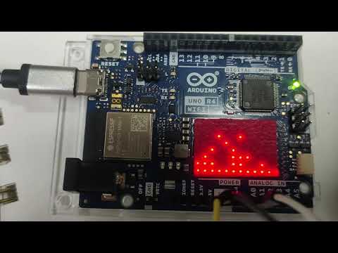 Arduino UNO R4 WIFI  led matrix test