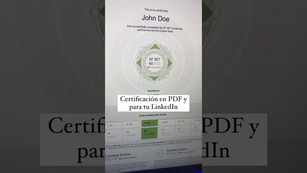 English Certification totally FREE