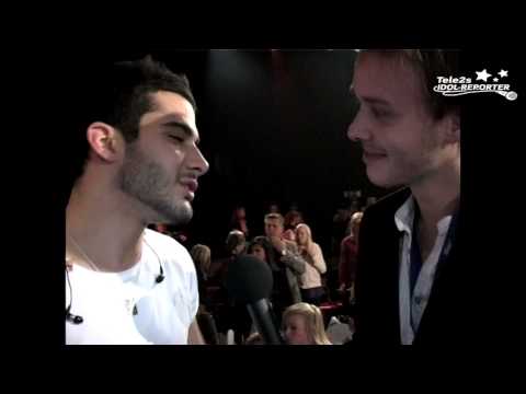 Tele2s Idolreportrar: Eddies hälsning till fansen efter att ha fått lämna Idol