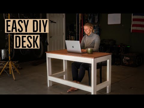 Inexpensive Homemade Desk: Easy To Build for less than $60!