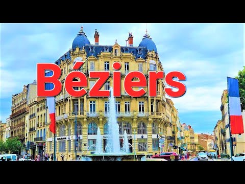 Béziers France. A Relaxing Walk of the city of Béziers in southern France.