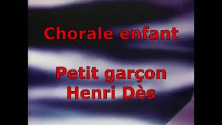 Petit garçon (reprise Henri Dès) - Chorale enfants Saint-Just-Saint-Rambert