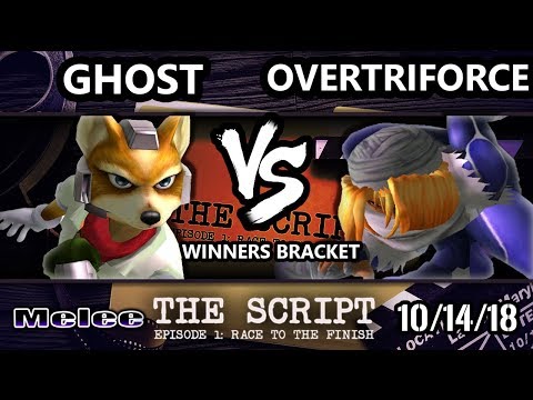 The Script -  Ghost (Fox) Vs.  Overtriforce (Sheik) - Smash Melee Winners Top 64