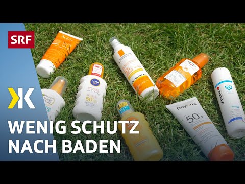 Sunscreen tested: How waterproof is it really? | 2020 | Kassensturz | SRF