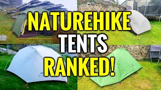 NATUREHIKE TENTS RANKED (Top 5 Ultralight Budget Backpacking Tents) Camping Gear Reviews 2021