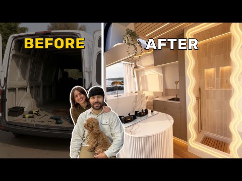 🚐 Full VAN CONVERSION timelapse 🤩 Step-by-Step From START to FINISH 🏠 VAN TOUR "AURA"