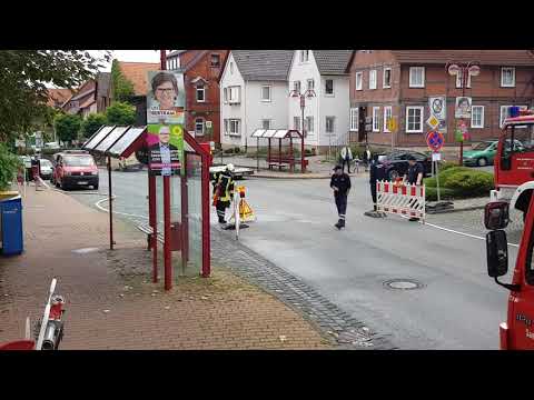 Rettungswagen des ASB Gronau (Leine) zur Schauübung in Elze