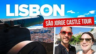 LISBON Castle Tour! Exploring Sao Jorge. Travel to Lisbon.