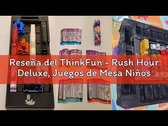 Vídeo relacionado con Ravensburger ThinkFun Rush Hour - Juego de lógica, Rompecabezas, 40 desafíos de 4 Niveles, 1 Jugador o más, a Partir de 8 años, 76600, Mixto, versión Francesa