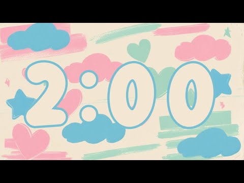 2 Minute Timer with Relaxing LoFi Music for Classroom 🌸🎵