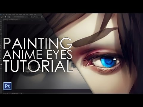 how to paint anime eyes digital painting tutorial