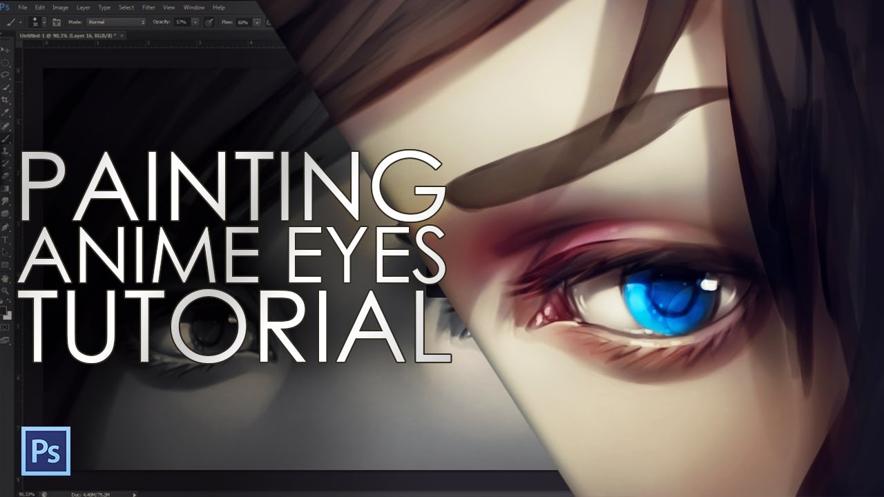 how to paint anime eyes digital painting tutorial