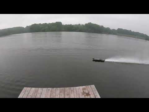 Oxidean Marine Animal 2. Prop testing and battery placement. Stock strut position.