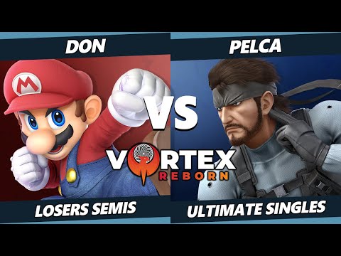 Vortex Legends 3 Losers Semis - Don (Mario) Vs. Pelca (Snake) SSBU Ultimate Tournament