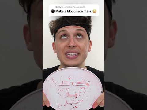 Blutgesichtsmaske #shorts