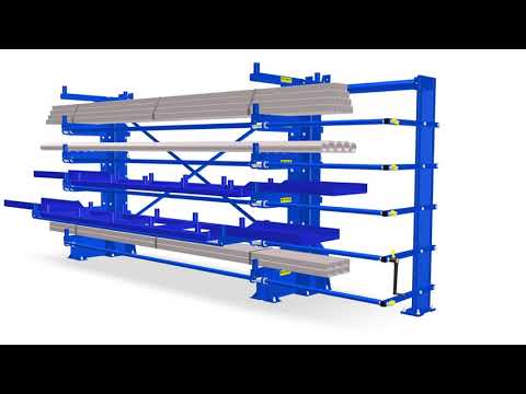 Roll Out Cantilever Rack: Drawer-Access Storage for Long Materials