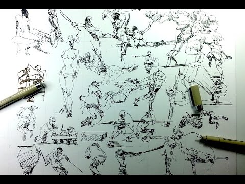 31 Quick Gesture Drawings People Sketches