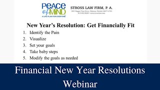 Financial New Year Resolutions Webinar
