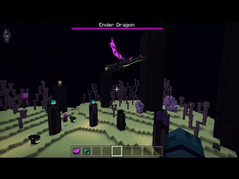 Mooning - The End update in Minecraft