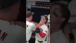 Drew Gilbert is an absolute maniac in the dugout 😂