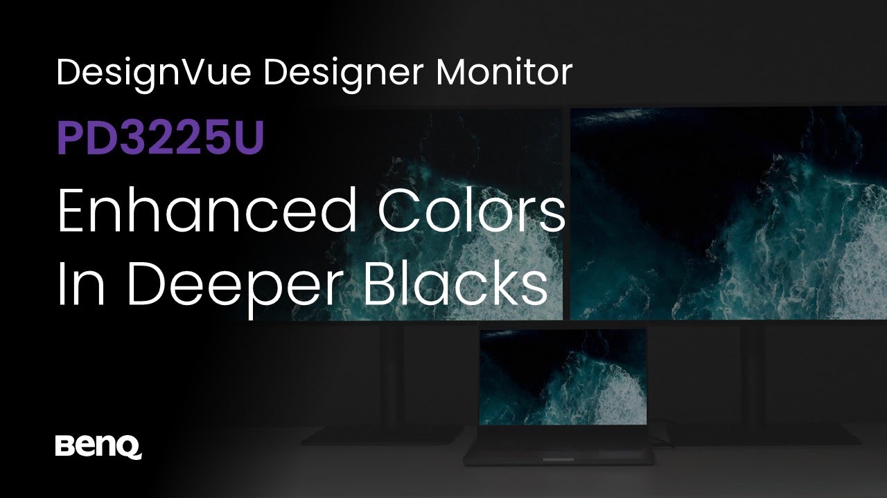 BenQ PD3225U IPS Black Monitor for MacBook Pro Designers & Content Creators