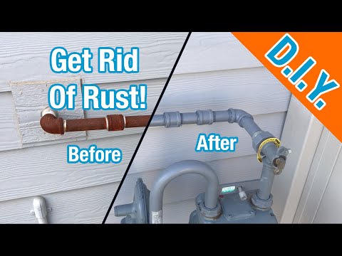 How to Paint Rusted Natural Gas Pipes