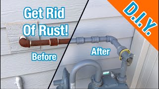 How to Paint Rusted Natural Gas Pipes