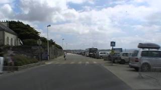 preview picture of video 'Driving Along Chemin des Dunes, Pentrez-Plage, Finistere, Brittany, France 23rd July 2010'