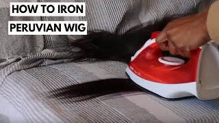 HOW TO FLAT IRON YOUR WIG WITH AN IRON | SOUTH AFRICAN YOUTUBER